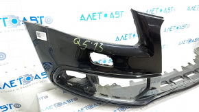 Bare front bumper Audi Q5 8R 13-17 rest, S-line, black, for parking sensors, for washers, scratches, dented