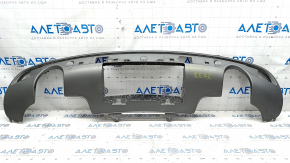 Rear bumper lip for 2 pipes Audi Q5 8R 13-17 S-line, for parking sensors, gray, without plug, scratches