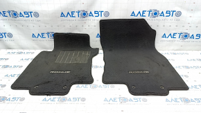 Set of floor mats Nissan Rogue 14-20 cloth black, dry cleanable