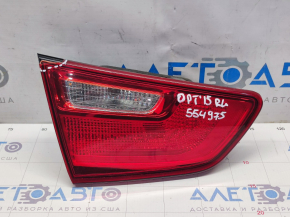 Inner taillight trunk lid left Kia Optima 14-15 rest, broken corner
