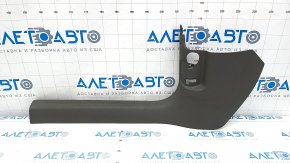 Door sill trim, front, left, inner, Audi A4 B8 08-16 sedan, dark gray, worn