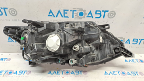 Headlight front left Nissan Rogue 17 - bare halogen, sand, scuffs, scratches, painted