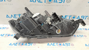 Headlight front left Nissan Rogue 17 - bare halogen, sand, scuffs, scratches, painted