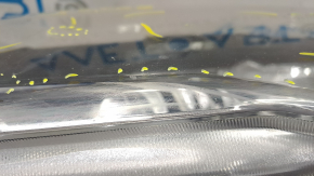 Headlight front left Nissan Rogue 17 - bare halogen, sand, scuffs, scratches, painted