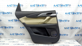 Door trim card rear left Mazda CX-9 16- leather, beige, scratches