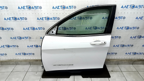 Door assembly front left Jeep Cherokee KL 14- keyless, white PW7, with door trim, with speaker, with hinges, with control