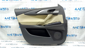 Door trim card front left Mazda CX-9 16- leather, beige, scratches