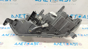 Headlight front right Nissan Rogue 17 - bare, halogen, scratches, sand, broken chip mount