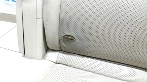 Rear row of seats 2nd row Mazda CX-9 16 - leather, beige, tear, needs cleaning