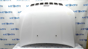 Hood assembly Jeep Cherokee KL 19-21 white PW7, aluminum, with radiator grille, insulation, seal, hood lock hook, butt