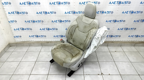 Driver's seat Jeep Cherokee KL 19 - without airbag, gray leather, shot, electric, driftwood, for dry cleaning