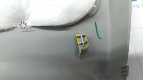 Jeep Cherokee KL 19-21 trunk door trim gray, broken fasteners, whitened plastic