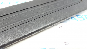 Door sill trim front left Ford Explorer 11-15 black, worn