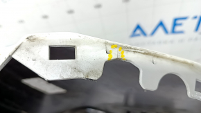 Rear bumper bare left fang Jeep Cherokee KL 19-21 white, cracked