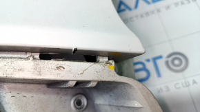 Rear bumper bare left fang Jeep Cherokee KL 19-21 white, cracked