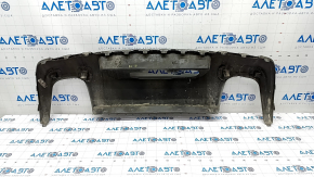 Lower rear bumper trim Jeep Cherokee KL 19-21 for 2 pipes, body color, chrome tips, for towbar, scratches, broken fasteners, dented
