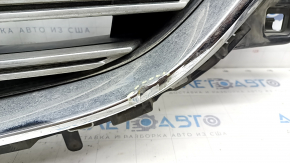 Radiator grill grill Mazda CX-9 16- without emblem, with chrome inserts, under podium, dented chrome, butt on chrome