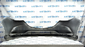 Front bare bumper Mazda CX-9 16 - without parking sensors, white, crack, broken fasteners