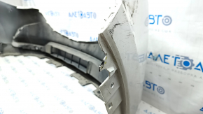 Front bare bumper Mazda CX-9 16 - without parking sensors, white, crack, broken fasteners