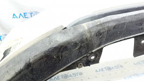 Front bare bumper Mazda CX-9 16 - without parking sensors, white, crack, broken fasteners