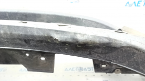 Front bare bumper Mazda CX-9 16 - without parking sensors, white, crack, broken fasteners