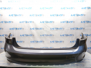 Bare rear bumper VW Jetta 15-18 USA graphite LD7X, scratches, pressed, broken mount