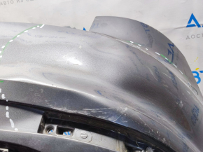 Bare rear bumper VW Jetta 15-18 USA graphite LD7X, scratches, pressed, broken mount