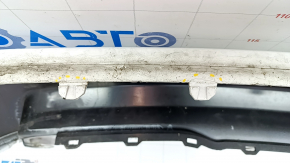 Bare front bumper upper part Jeep Cherokee KL 19-21 without parking sensors, without plug towing hook, white, pressed, broken fasteners
