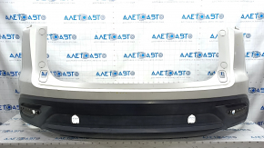 Rear bumper bare Mazda CX-9 16- without parking sensors, white, dented