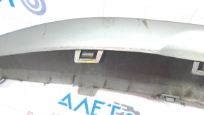 Lower front bumper trim Jeep Cherokee KL 19-21 silver, broken fasteners, scratches, crack