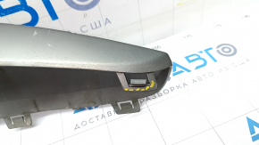 Lower front bumper trim Jeep Cherokee KL 19-21 silver, broken fasteners, scratches, crack