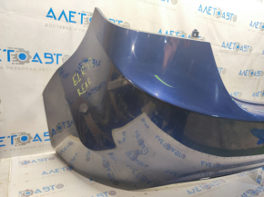 Rear bumper bare Hyundai Elantra UD 11-13 prerest, blue S7U, scratches, painted, pressed
