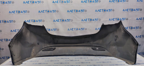 Rear bumper bare Hyundai Elantra UD 11-13 prerest, blue S7U, scratches, painted, pressed