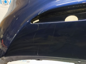 Rear bumper bare Hyundai Elantra UD 11-13 prerest, blue S7U, scratches, painted, pressed