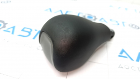 Gear knob Jeep Cherokee KL 14 - leather, gray overlay, worn