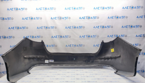 Bare rear bumper Kia Optima 14-15 rest, black ABP, painted, scratches, pressed, broken mount