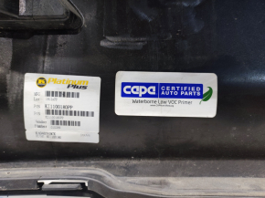 Bare rear bumper Kia Optima 14-15 rest, black ABP, painted, scratches, pressed, broken mount