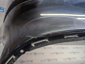 Bare rear bumper Kia Optima 14-15 rest, black ABP, painted, scratches, pressed, broken mount