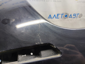Bare rear bumper Kia Optima 14-15 rest, black ABP, painted, scratches, pressed, broken mount