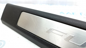 Door sill trim front left Ford Fusion mk5 13-20 black, with chrome trim, worn