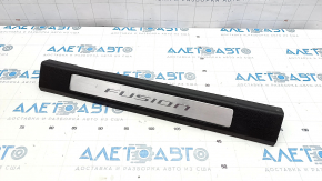 Door sill trim front right Ford Fusion mk5 13-20 black, with chrome insert, worn