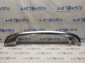 Dodge Journey 14-20 Crossroad rear bumper lip trim chrome for 1 exhaust, scratches, peeled chrome