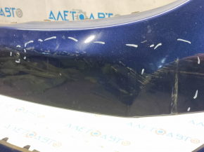 Front bumper bare Hyundai Elantra UD 11-13 prerest, blue S7U, scratches, tears, torn, broken fasteners
