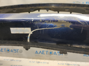 Front bumper bare Hyundai Elantra UD 11-13 prerest, blue S7U, scratches, tears, torn, broken fasteners