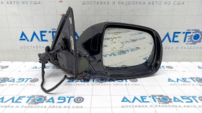 Side mirror right Audi Q5 8R 09-17 15 + 2 pins, BSM, auto folding, auto dimming, turn signal, heating, backlight, black, scratch