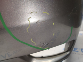 Rear bumper bare upper part Jeep Compass 11-16 graphite PDM, scratches, broken mount
