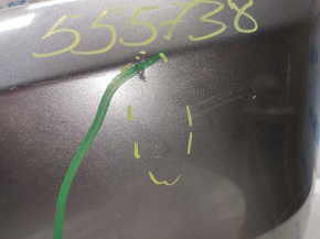 Rear bumper bare upper part Jeep Compass 11-16 graphite PDM, scratches, broken mount