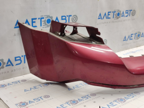 Bumper front bare upper Jeep Patriot 11-17 red PRP, scratches, non-factory holes