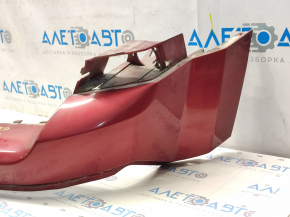 Bumper front bare upper Jeep Patriot 11-17 red PRP, scratches, non-factory holes