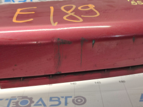 Bumper front bare upper Jeep Patriot 11-17 red PRP, scratches, non-factory holes